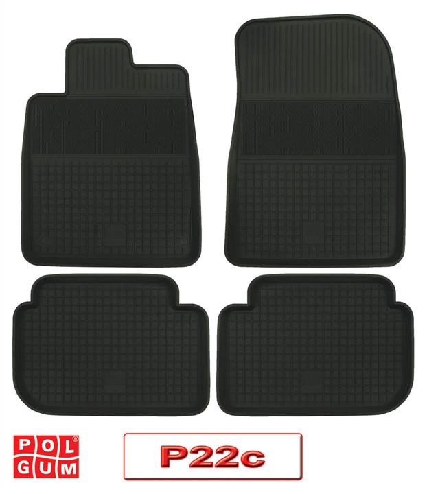 Polgum P22C Rubber floor mats, set P22C