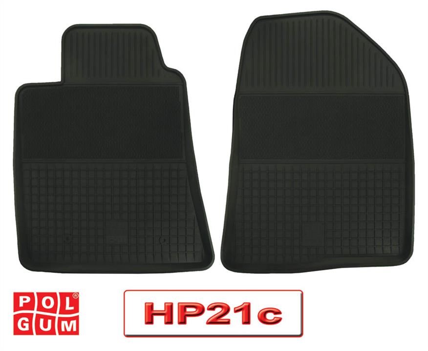 HP21C Polgum Rubber floor mats, set