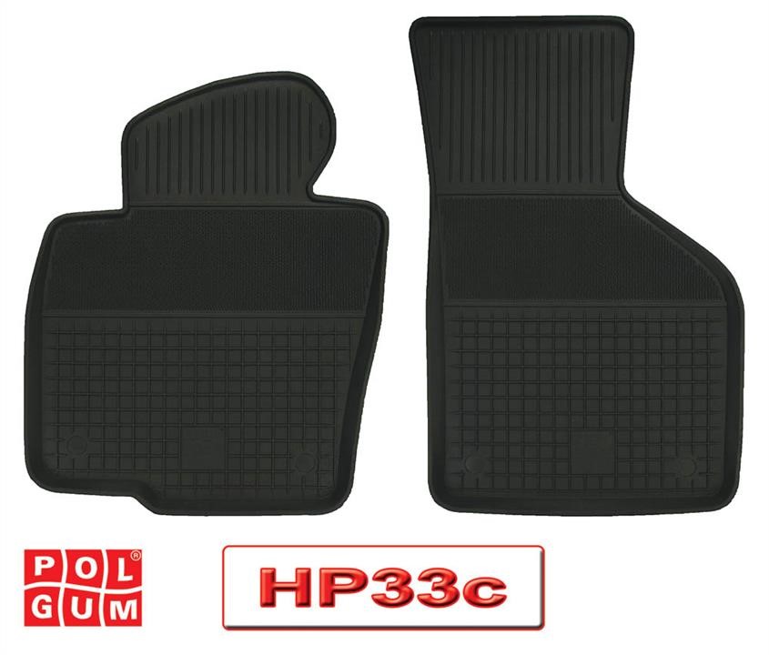 HP33C Polgum Rubber floor mats, set