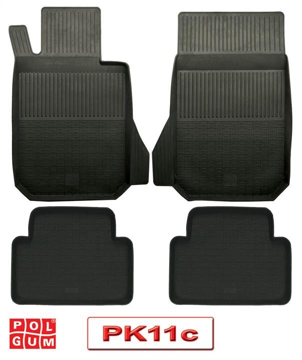 Polgum PK11C Rubber floor mats, set PK11C
