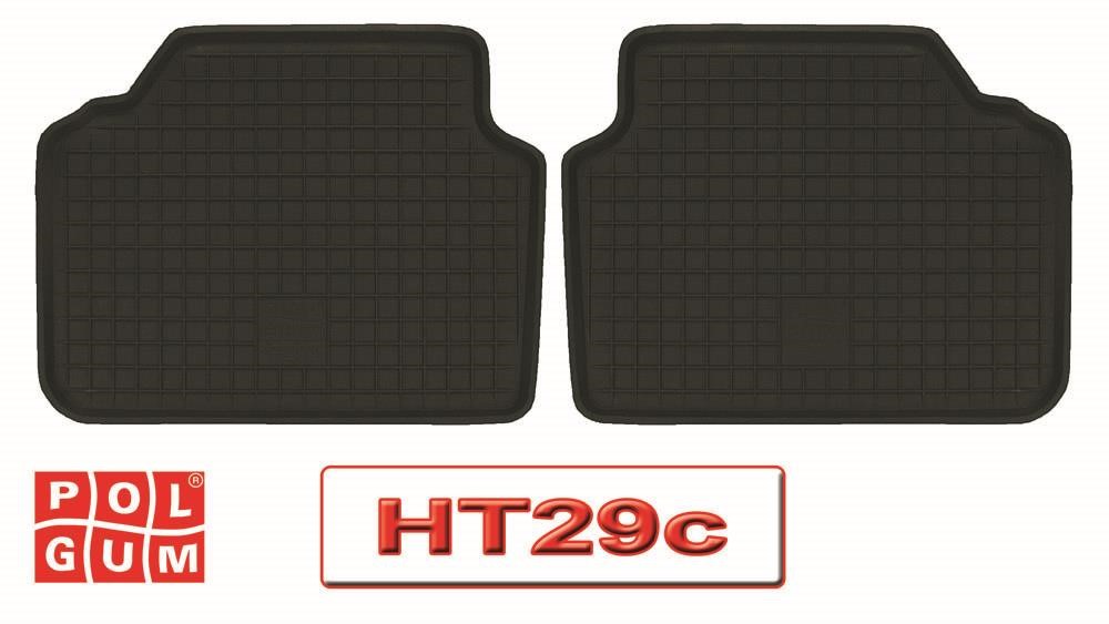 HT29C Polgum Rubber floor mats, set