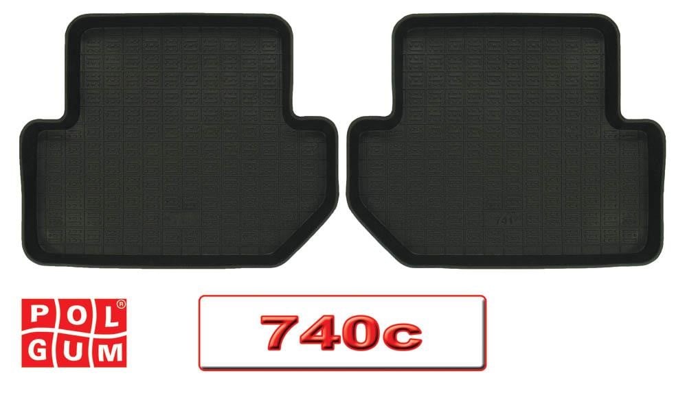 Polgum 740C Rubber floor mats, set 740C
