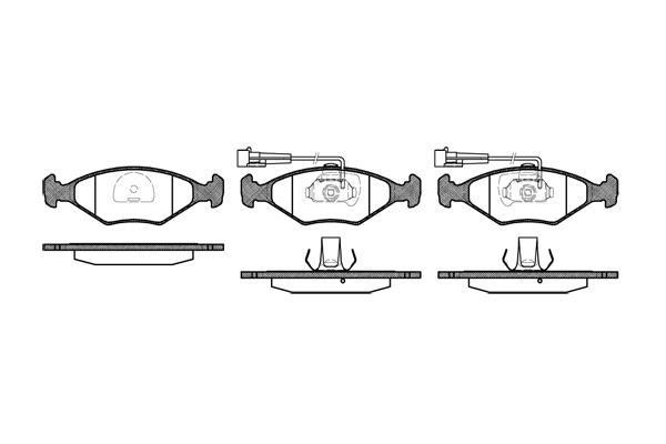 Polcar BS0986424543 Front disc brake pads, set BS0986424543