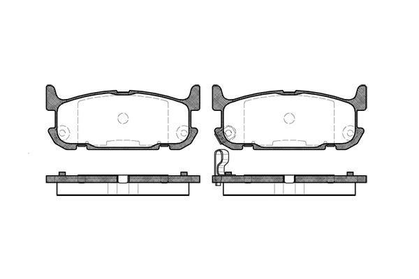 Disc brake pad set Mazda MX-5: IE181738 Polcar Rear brake pad set