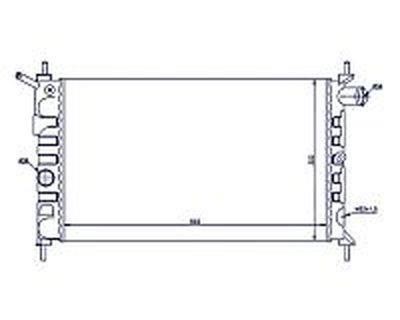 Polcar 550708B1 Radiator, engine cooling 550708B1