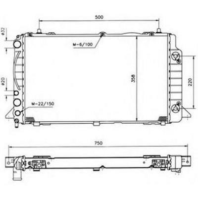 Polcar 130808-7 Radiator, engine cooling 1308087