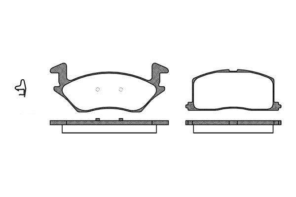 Polcar BS0986424264 Front disc brake pads, set BS0986424264