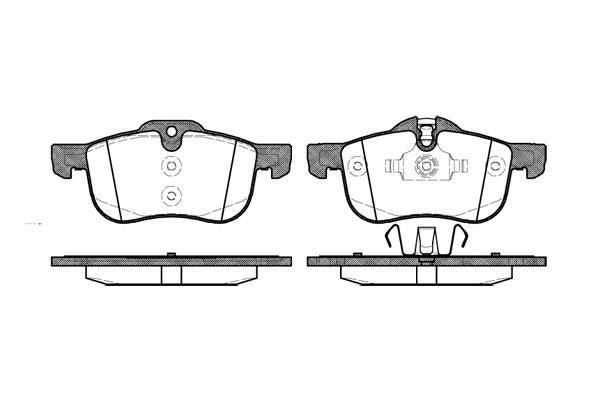 Disc brake pad set Rover 75: BS0986424758 Polcar Front disc brake pads, set