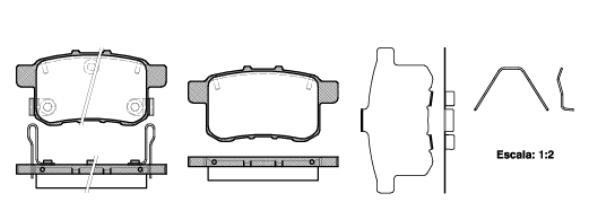 Polcar BS0986494338 Rear disc brake pads, set BS0986494338