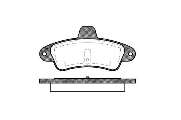 Polcar BS0986424277 Rear disc brake pads, set BS0986424277