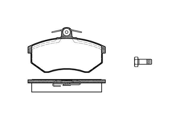 Polcar BS0986466700 Front disc brake pads, set BS0986466700