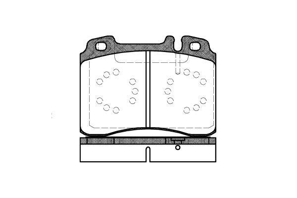 Polcar BS0986460966 Front disc brake pads, set BS0986460966