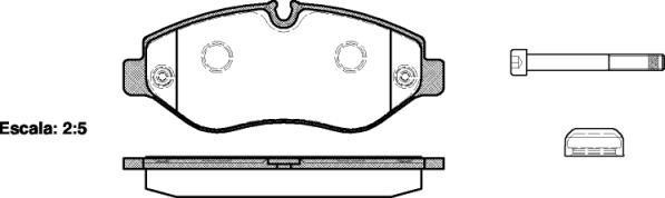 Polcar BS0986494121 Front disc brake pads, set BS0986494121