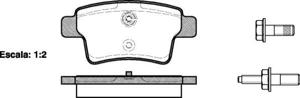 Polcar BS0986494199 Rear disc brake pads, set BS0986494199