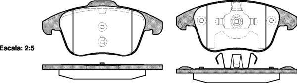 Polcar BS0986494324 Front disc brake pads, set BS0986494324 BS0986494324 Polcar Front disc brake pads, set