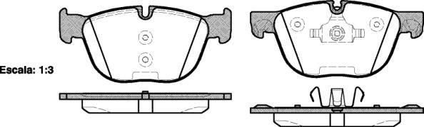 Polcar BS0986494191 Front disc brake pads, set BS0986494191
