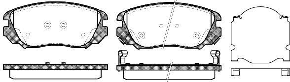 Polcar BS0986494279 Front disc brake pads, set BS0986494279