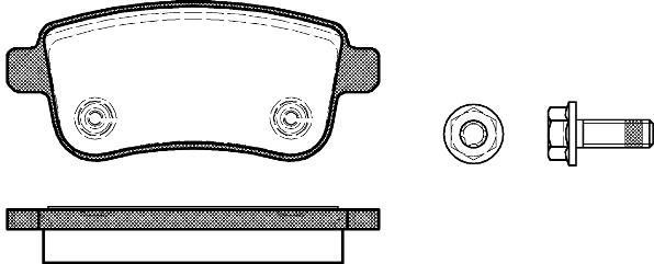 Polcar BS0986494384 Rear disc brake pads, set BS0986494384