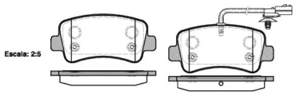 Polcar IE142001 Rear disc brake pads, set IE142001