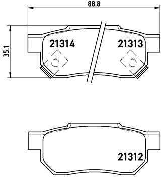 Polcar IE180751 Rear disc brake pads, set IE180751
