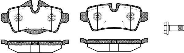 Polcar IE181812 Rear disc brake pads, set IE181812