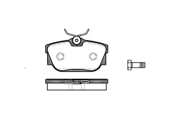 Polcar IE181613-700 Rear disc brake pads, set IE181613700