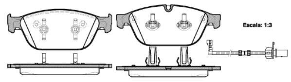 Polcar IE181994 Front disc brake pads, set IE181994