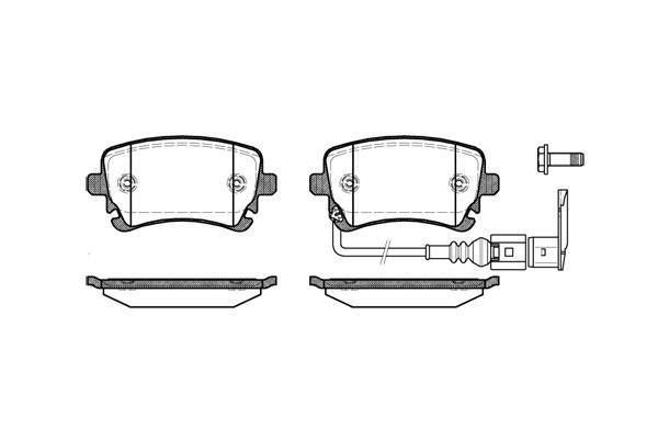 Polcar Rear disc brake pads, set – price