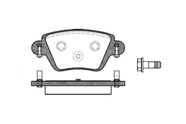 Polcar VA598527 Rear disc brake pads, set VA598527