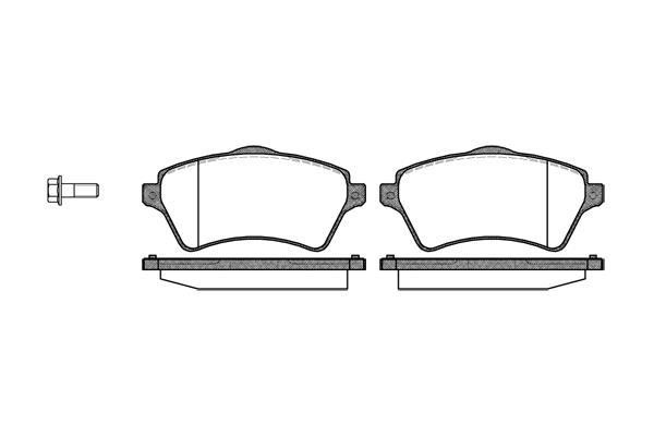 Polcar VA598514 Front disc brake pads, set VA598514