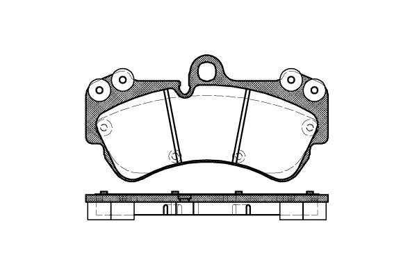 Polcar VA598655 Front disc brake pads, set VA598655