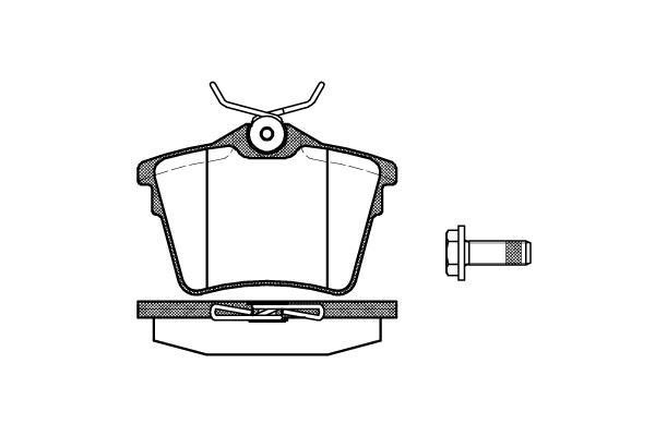 Polcar VA598664 Rear disc brake pads, set VA598664