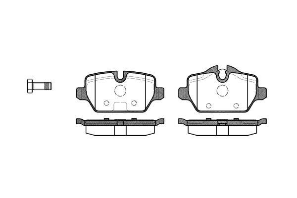 Polcar VA598701 Rear disc brake pads, set VA598701