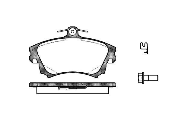 Polcar VA598493 Front disc brake pads, set VA598493