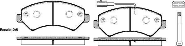 Polcar LP1993 Front disc brake pads, set LP1993