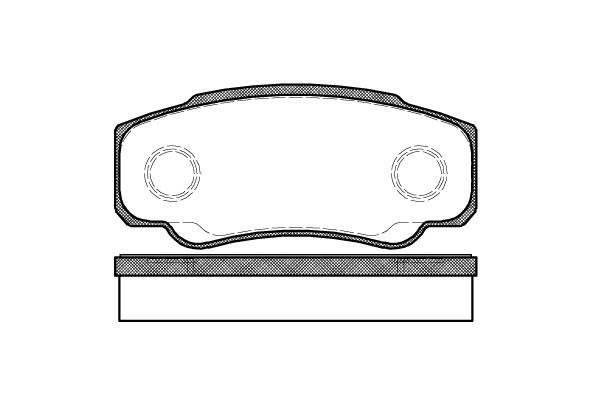 Polcar VA598570 Rear disc brake pads, set VA598570