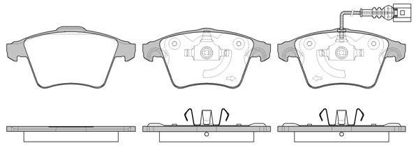 Polcar VA598651 Front disc brake pads, set VA598651