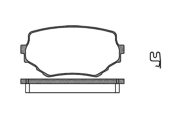 Polcar VA598534 Front disc brake pads, set VA598534