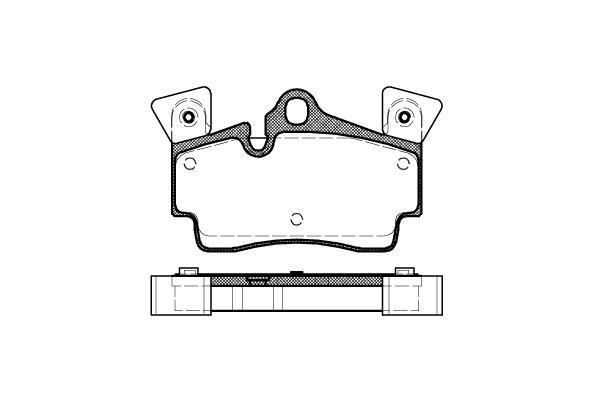 Polcar VA598770 Rear disc brake pads, set VA598770