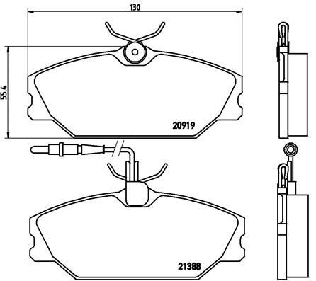 Polcar IE180930 Front disc brake pads, set IE180930