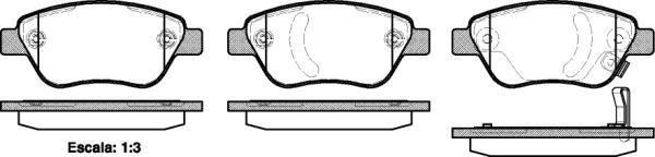 Polcar BS0986494092 Front disc brake pads, set BS0986494092 BS0986494092 Polcar Front disc brake pads, set