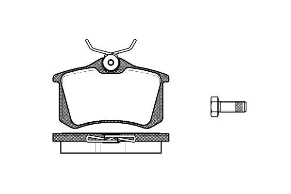 Polcar BS0986494597 Rear disc brake pads, set BS0986494597