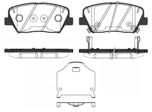 Brake pad KIA K9 (Kia K9): IE182147 Polcar Front disc brake pads, set