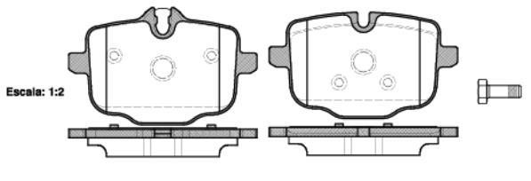 Polcar IE182005 Rear disc brake pads, set IE182005