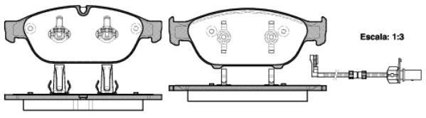 Polcar IE181993 Front disc brake pads, set IE181993