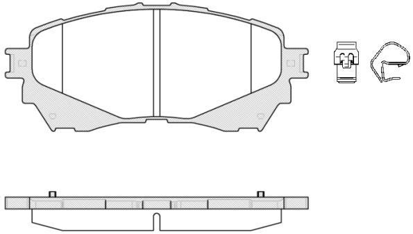 Polcar IE182126 Front disc brake pads, set IE182126