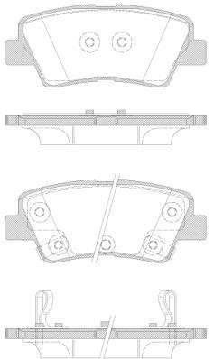 Polcar IE182036 Rear disc brake pads, set IE182036
