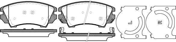 Polcar LP2081 Front disc brake pads, set LP2081