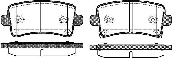 Polcar LP2084 Rear disc brake pads, set LP2084