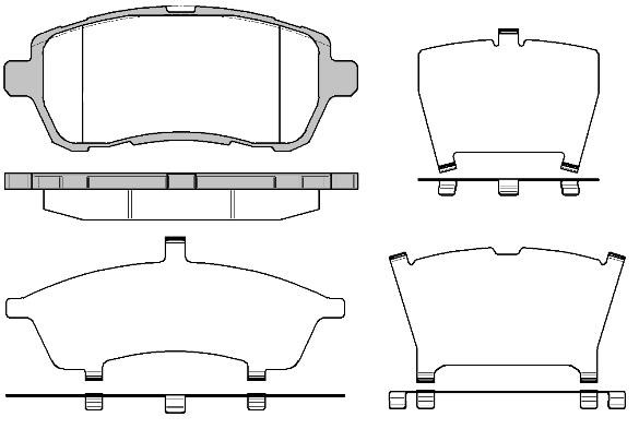 Polcar BS0986494652 Front disc brake pads, set BS0986494652